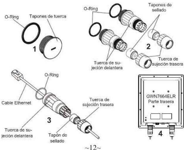 GRANDSTREAM GWN7664ELR - Instalación de kits impermeables - 1