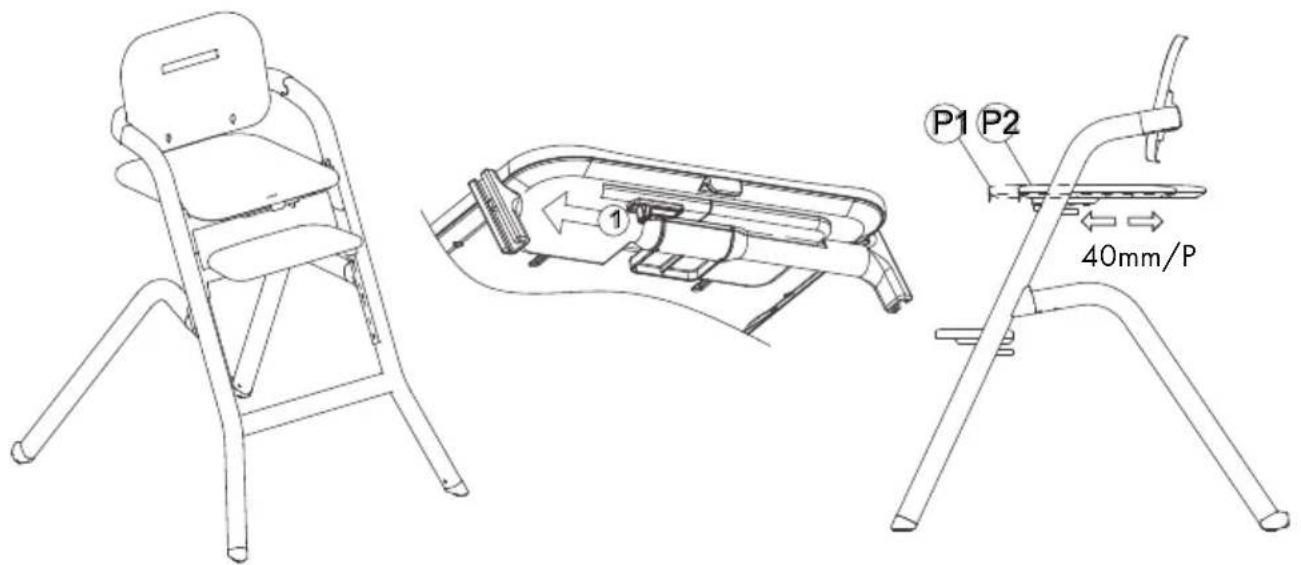 Deryan Curve - Adjusting the seat in the front position - 1