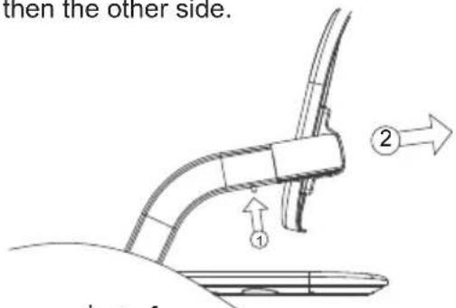 Deryan Curve - Removing the back rest - 1