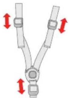 Deryan High Chair - Seat belt length adjustment - 1