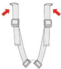 Deryan High Chair - Shoulder strap height adjustment - 1