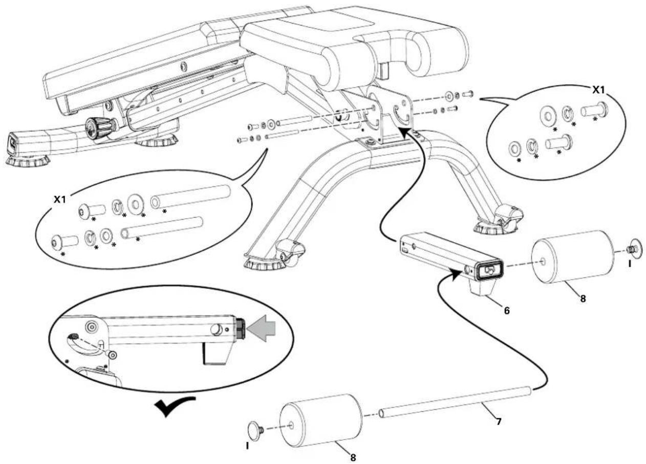BOWFLEX SelectTech 5.1S - 组装步骤 - 2