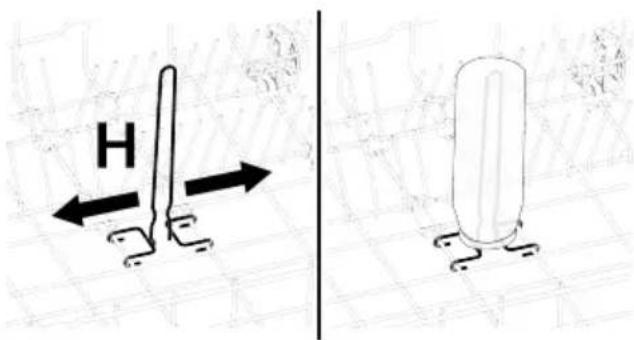 BEKO BDFN26440XP - Panier inférieur avec fil de fer pour bouteilles - 1