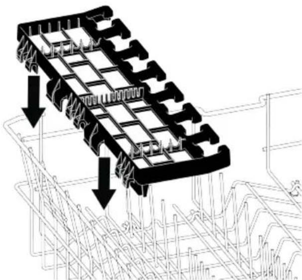 BEKO BDFN26440XP - Grille de service multifonction du panier supérieur - 3