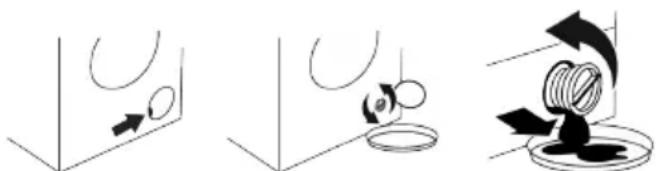 BEKO BM3WFT3841B1 - If the product does not have an emergency water draining hose, in order to drain the water: - 1