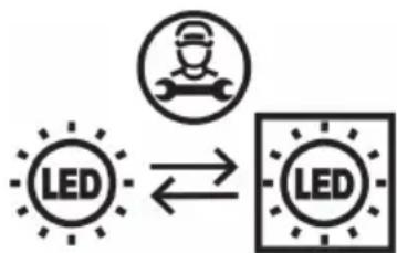 BEKO BLSA215M4F - Replacing the interior lamp - 1
