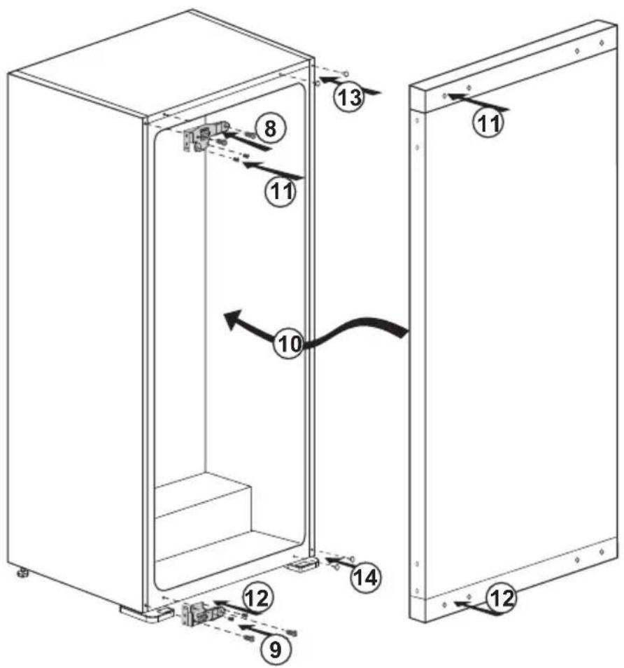 BEKO BLSA215M4F - Türanschlag umkehren - 2