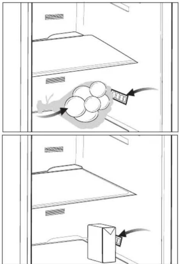 BEKO RCHE430K20DS - Recommendations for freshfood compartment - 1