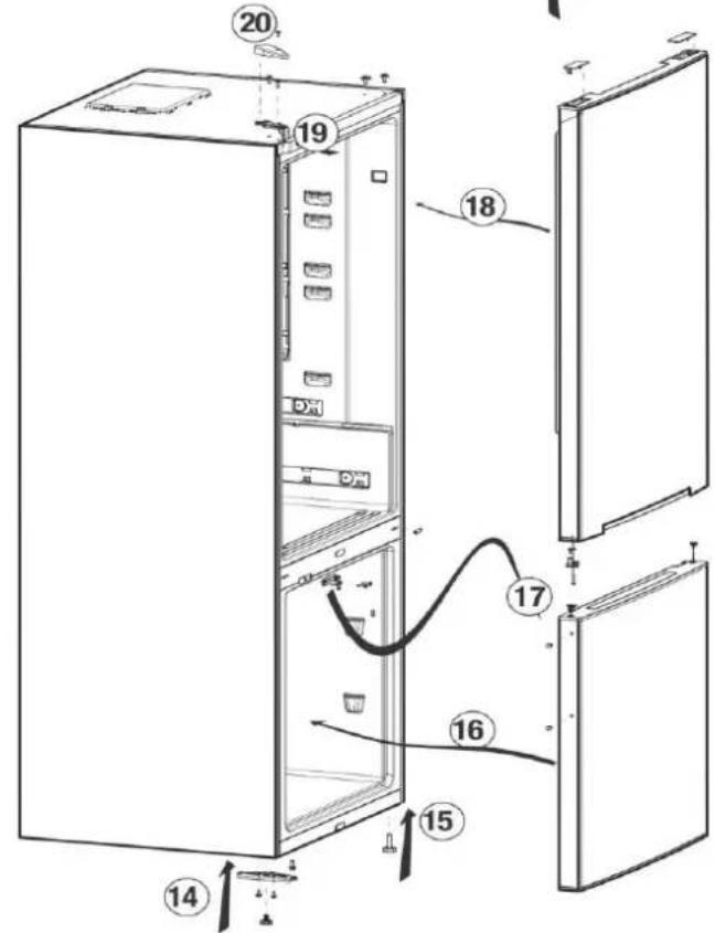 BEKO RCNA460SX - Réversibilité de la porte - 2