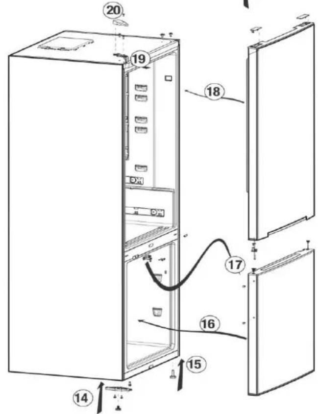 BEKO RCNA420DSX - Réversibilité de la porte - 2