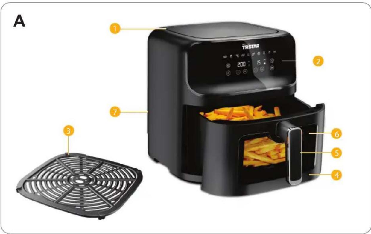 TRISTAR FR-9039 - Airfryer with Viewing Window FR-9039 - 1