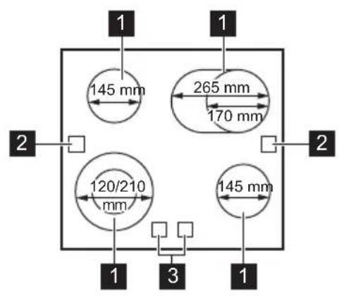 ELECTROLUX LRD64062IK - Cooking surface layout - 1