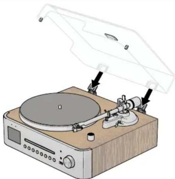 LENCO MC-760 - HiFi set with Internet, DAB+, FM Radio, CD/MP3 Player and Turntable - 9