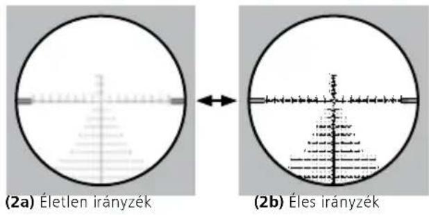 ZEISS LRP S3 6-36x56 - Az irányzék élesre állítása / a dioptria beállítása - 1