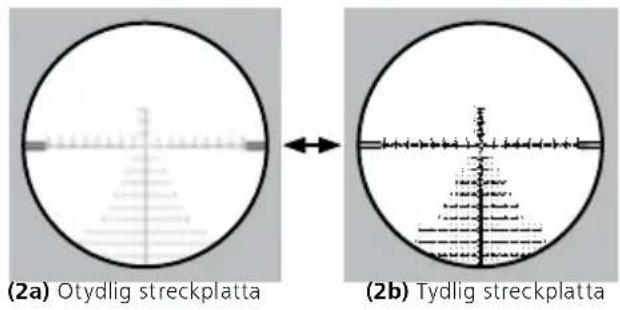 ZEISS LRP S3 4-25x50 - Ställa in skärpan på streckplattan/dioptriinställning - 1
