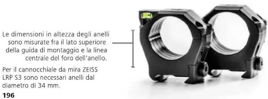 ZEISS LRP S3 4-25x50 - Anelli di precisione ZEISS Precision Rings con livella a bolla per evitare l'inclinazione - 1