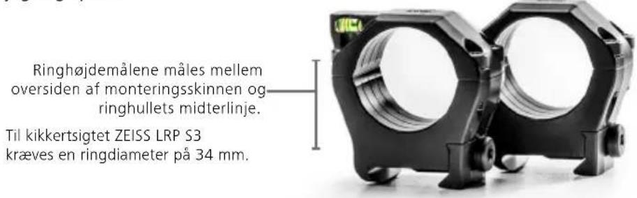 ZEISS LRP S3 4-25x50 - ZEISS Precision Rings med integreret vaterpas for at forhindre vipning - 1