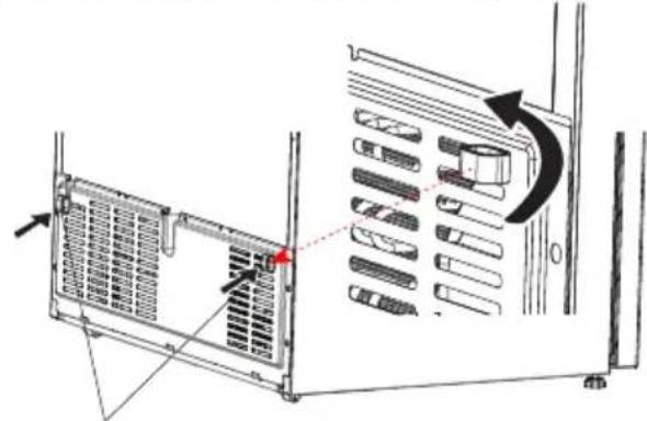 SHARP SJ-NBA35CHXIE-EU - Si votre réfrigérateur est équipé d'une grille de ventilation à l'arrière : - 1