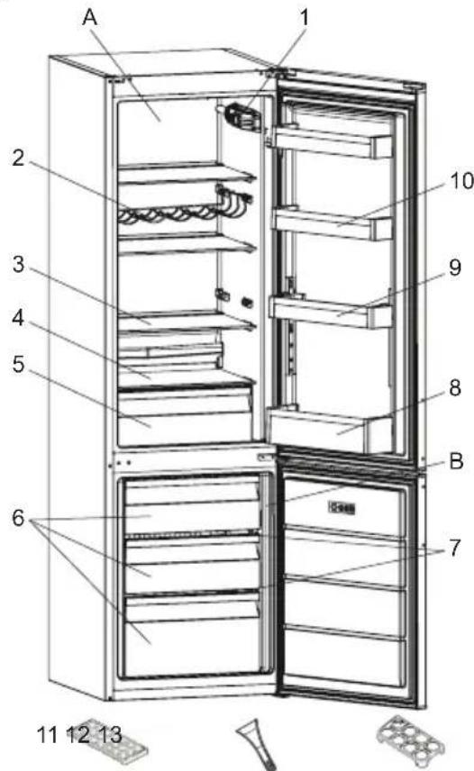 SHARP SJ-FBB05DTXLE-EU - GERÄTEBESCHREIBUNG - 1