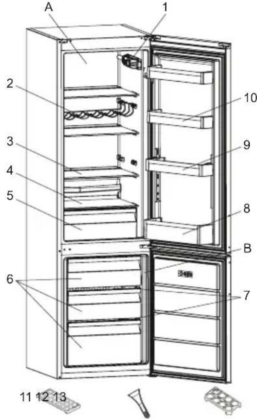 SHARP SJ-FBB05DTXLE-EU - DESCRIPTION OF THE APPLIANCE - 1