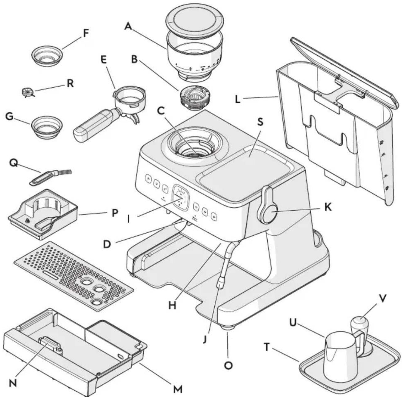 ELECTROLUX E8EC1-8SW - Součásti výrobku - 1