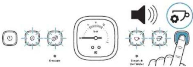 ELECTROLUX E8EC1-8SW - Personnaliser la température d'extraction du café - 1