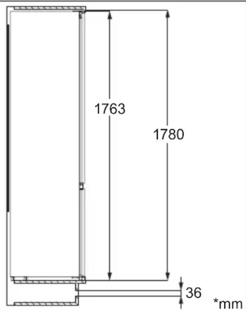 ELECTROLUX KNS3SE18S - Dimensions - 1