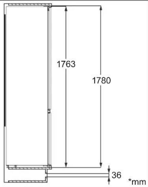 ELECTROLUX KNS3SE18S - Dimensioni - 1