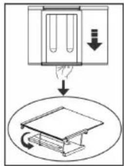 BEKO B5RCNA416HXBW - Zusammenklappbare Weinablage - 2