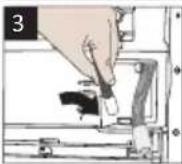 BEKO B3T6823W2 - Raccordement du tuyau d'évacuation d'eau - 3