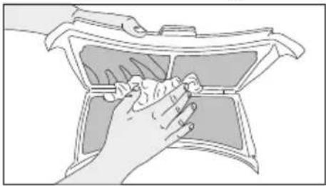 BEKO B3T6823W2 - Pluizenfilter (interne en externe filters) / Reiniging van de binnenzijde van de deur - 4