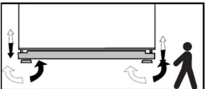 BEKO BFSB3612XSS - Réglage des pieds - 1