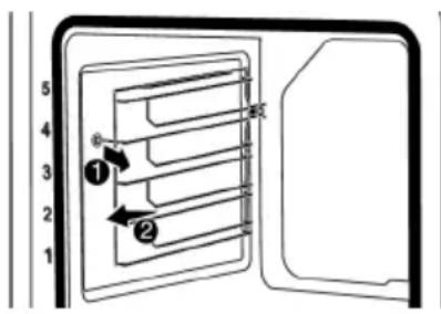 BEKO BCBIM17600KSBMPS - To remove the side wire shelves: - 1