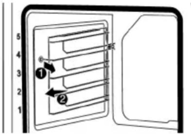 BEKO BCBIM17600KSBMPS - Pour retirer les étagères métalliques latérales : - 1