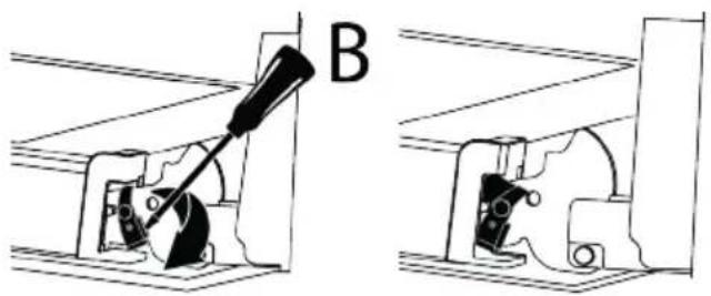 BEKO BCBIM17600KSBMPS - Removing the oven door - 2