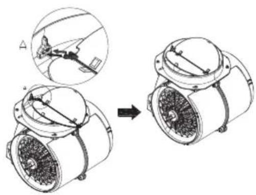 BEKO HCA 62420 B - Remplacement du filtré à charbon (mode de circulation d'air) - 2