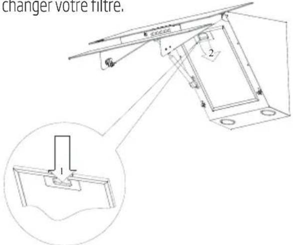 BEKO HCA 62420 B - Nettoyage du filtré àGRAISSÉ en aluminium - 1