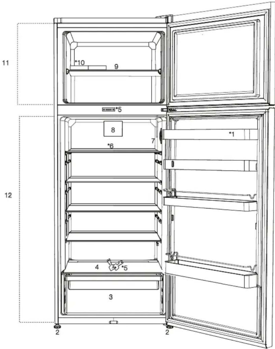 BEKO RDSE510M21WB - Votre réfrigérateur - 1