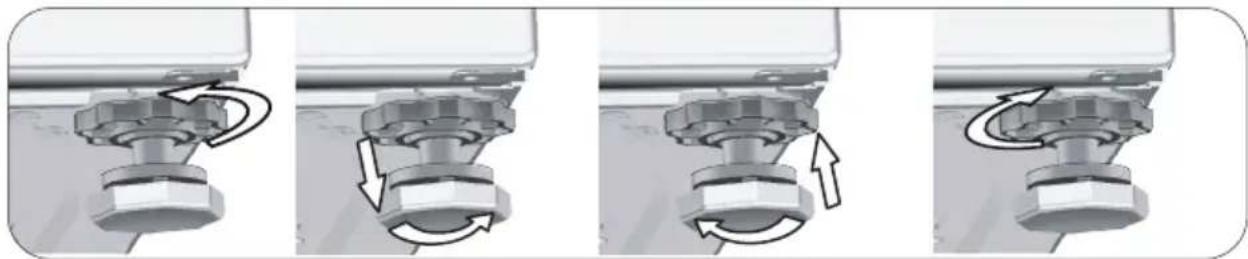 BEKO WM215 - Füße einstellen - 2