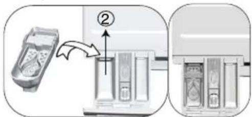 BEKO WM215 - Si le produit contient un réservoir pour lessive liquide: - 1