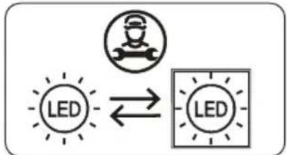 SHARP SJ-NBA34IHXPD-ES - Remplacement de l'éclairage LED - 2