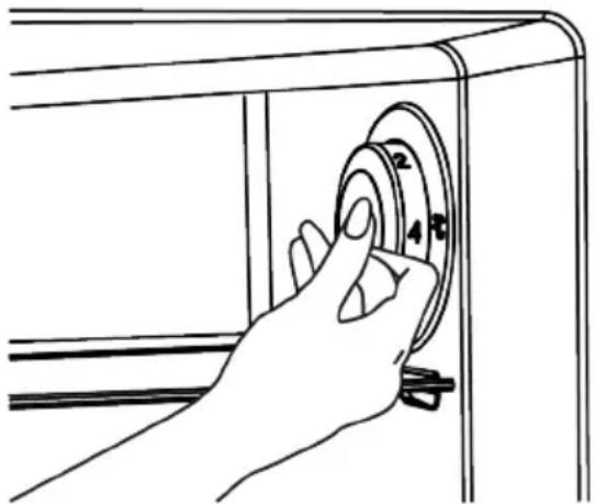 BEKO RDSE510M20BE - Temperature adjustment button - 2