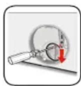 SHARP ES-NFL214CWDA-FR - Fonction d'ouverture d'urgence du hublot - 1