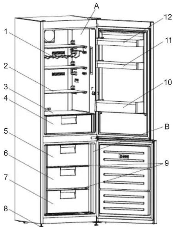 SHARP SJ-FBA09ITXPE-ES - DESCRIPTION OF THE APPLIANCE - 2