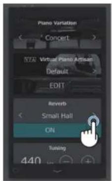 KAWAI Novus NV12 - Modifier la réverbe - 2