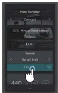 KAWAI Novus NV12 - Modifier la réverbe - 1