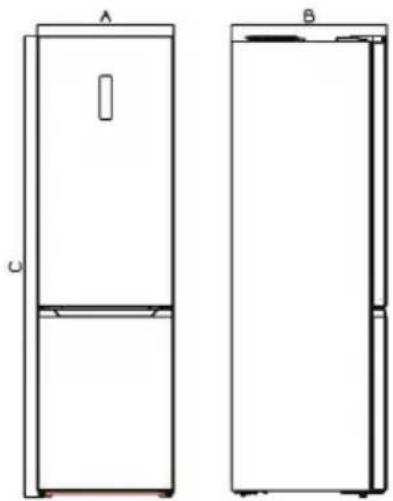 Frilec BONN380-NFD-040CW - Space Requirement - 1