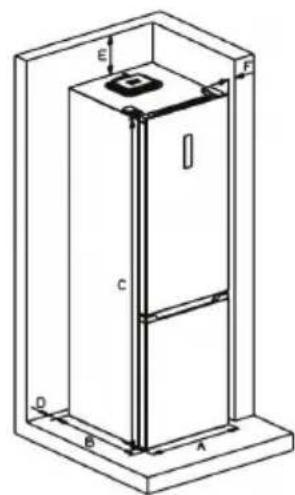 Frilec BONN380-NFD-040CW - Space Requirement - 2