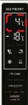 Frilec BONN380-NFD-040CW - Temperature setting recommendation - 1