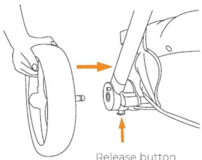 Deryan Evy V2 - Attaching the front wheels - 2